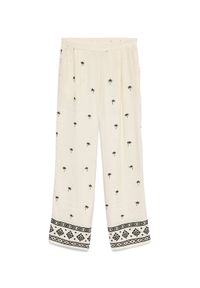 Vero Moda Spodnie materiałowe Kai 10345546 Kremowy Regular Fit. Kolor: kremowy. Materiał: wiskoza #1