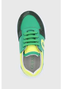 Guess buty kolor zielony. Zapięcie: sznurówki. Kolor: zielony. Materiał: guma #3