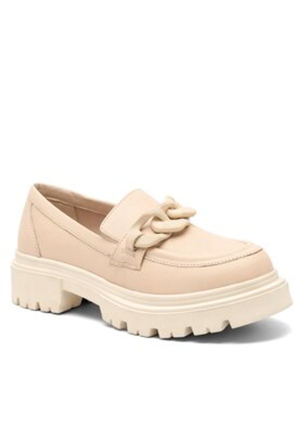Lasocki Loafersy EST-DONNA-12 Beżowy. Kolor: beżowy. Materiał: skóra