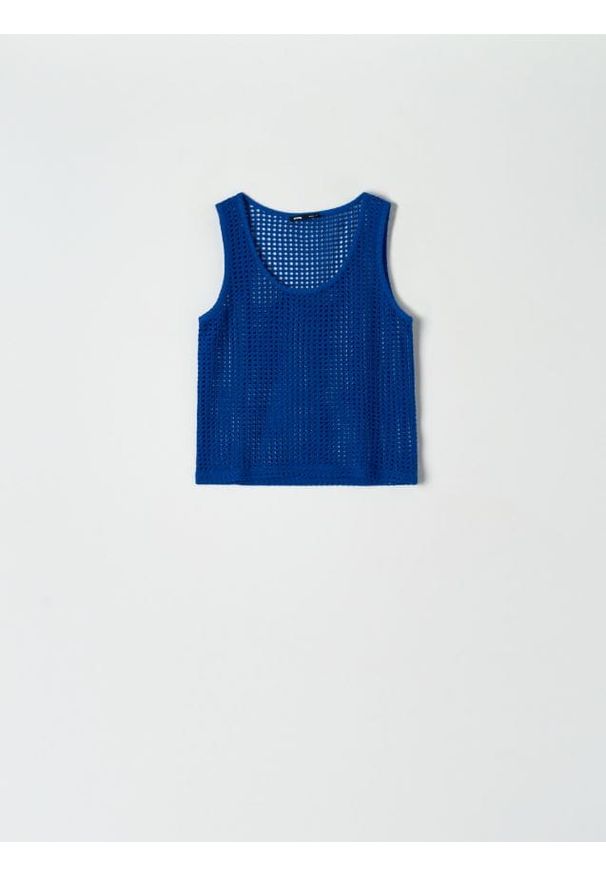 Sinsay - Top dzianinowy - wielobarwny. Materiał: dzianina