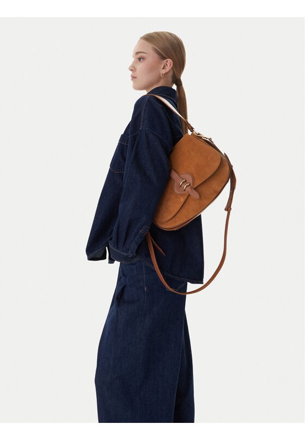 Coccinelle Torebka U7H coccinellemavery E1 U7H 12 01 01 Brązowy. Kolor: brązowy. Materiał: skórzane, zamszowe