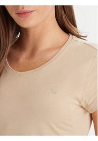 G-Star RAW - G-Star Raw T-Shirt Eyben D24533-4107 Écru Slim Fit. Materiał: bawełna #4