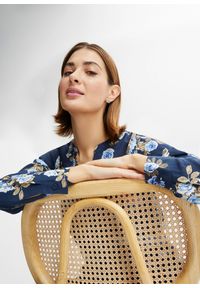 bonprix - Bluzka tunikowa. Kolor: niebieski. Materiał: wiskoza #3