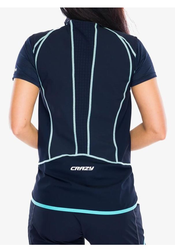CRAZY - Kamizelka damska Crazy Vest Alpinstar Light. Kolor: niebieski. Sport: turystyka piesza