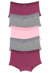 bonprix - Figi z miękką bawełną (5 par). Kolor: szary. Materiał: bawełna #1