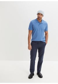 bonprix - Koszulka polo z czystej bawełny organicznej piqué. Typ kołnierza: polo. Kolor: niebieski. Materiał: bawełna. Długość rękawa: krótki rękaw. Długość: krótkie #2
