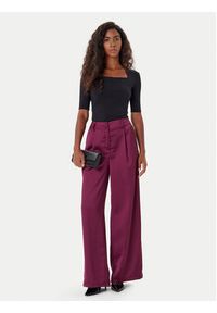 Rinascimento Spodnie palazzo CFC0124993003 Bordowy Wide Leg. Kolor: czerwony. Materiał: syntetyk #3