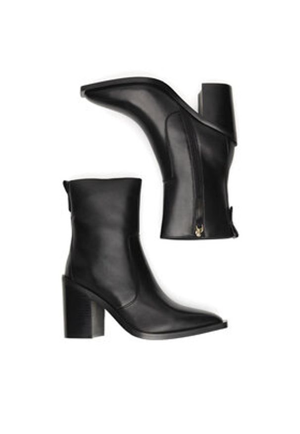 Gino Rossi Botki WGA3323-1Z Czarny. Kolor: czarny. Materiał: skóra