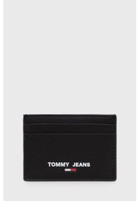 Tommy Jeans Etui na karty męski kolor czarny. Kolor: czarny