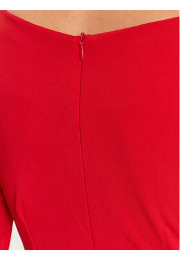 Rinascimento Sukienka koktajlowa CFC0114860003 Czerwony Slim Fit. Kolor: czerwony. Materiał: syntetyk. Styl: wizytowy