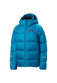 Kurtka dziecięca z kapturem Helly Hansen Isfjord 2.0. Typ kołnierza: kaptur. Kolor: niebieski. Materiał: puch #1