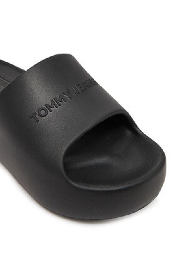 Tommy Jeans Klapki Tjw Chunky Pool Slide Ess EN0EN02879 Czarny. Kolor: czarny. Materiał: syntetyk