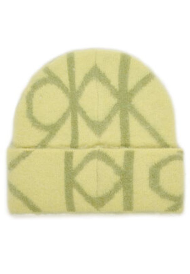 Calvin Klein Czapka Emblem Aop Brushed LV04D8071G Zielony. Kolor: zielony. Materiał: poliamid, nylon