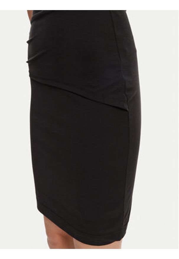Guess Spódnica mini W5YD64 KAQL2 Czarny Regular Fit. Kolor: czarny