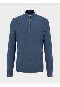 Tom Tailor Sweter 1032277 Niebieski Regular Fit. Kolor: niebieski. Materiał: bawełna