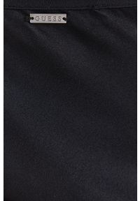 Guess Sukienka kolor czarny maxi dopasowana. Kolor: czarny. Materiał: tkanina, poliester. Długość rękawa: na ramiączkach. Wzór: gładki. Typ sukienki: dopasowane. Długość: maxi #4