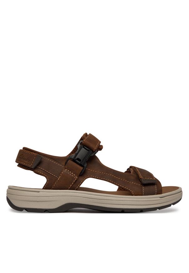 Sandały Clarks. Kolor: brązowy