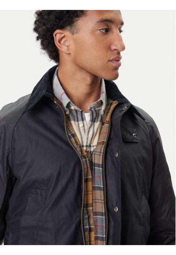 Barbour Kurtka przejściowa Ashby MWX0339NY92 Granatowy Regular Fit. Kolor: niebieski. Materiał: bawełna
