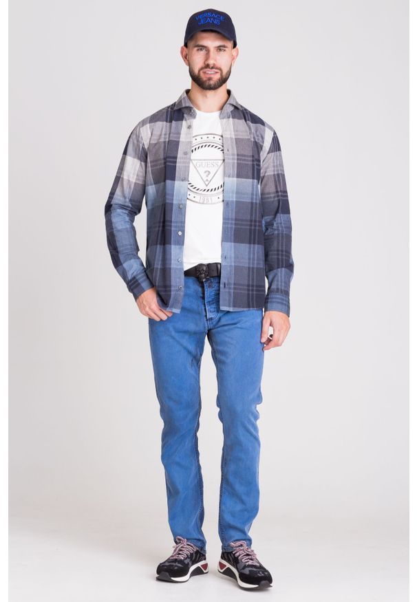 JOOP! Jeans - KOSZULA JOOP! JEANS W KRATĘ. Typ kołnierza: kołnierzyk klasyczny. Materiał: materiał, bawełna