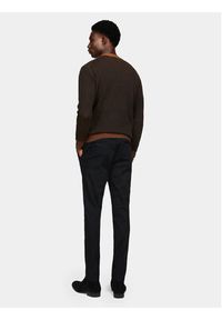 Sisley Chinosy 4AIHSF021 Czarny Slim Fit. Kolor: czarny. Materiał: bawełna #7