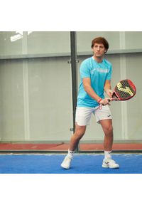 Koszulka tenisowa męska z krótkim rękawem Joma Smash Short Sleeve T-Shirt. Kolor: biały, wielokolorowy, niebieski. Materiał: poliester. Długość rękawa: krótki rękaw. Długość: krótkie. Sport: tenis