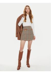 TOMMY HILFIGER - Tommy Hilfiger Bluzka UW0UW05636 Écru Regular Fit. Materiał: bawełna