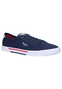 Buty męskie Pepe Jeans Bradyen Basic. Kolor: niebieski