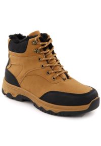 Trapery ocieplane botki trekkingowe camel Vanhorn 16318. Materiał: skóra ekologiczna #1