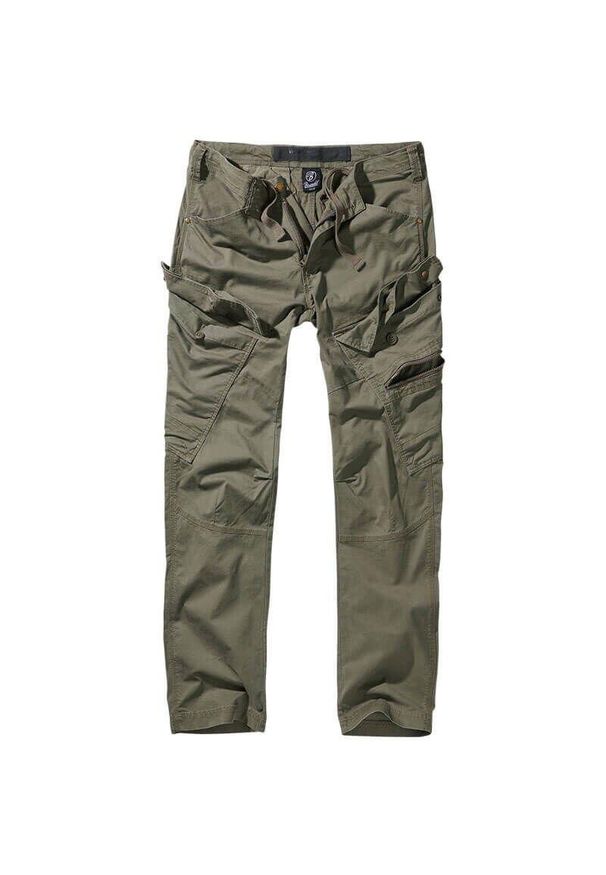 Spodnie bushcraft męskie Brandit Slim Fit Adven Olive. Kolor: zielony