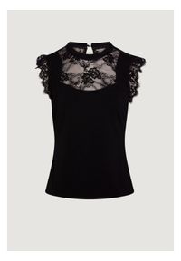 Morgan Bluzka 261-DLIVE Czarny Regular Fit. Kolor: czarny. Materiał: syntetyk #1