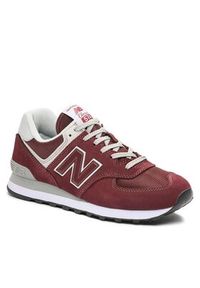 New Balance Sneakersy ML574EVM Bordowy. Kolor: czerwony. Materiał: zamsz, skóra. Model: New Balance 574 #8