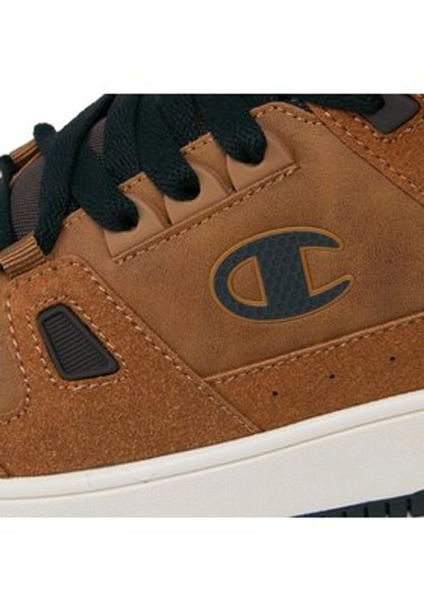 Champion Sneakersy Rebound Mid Winterized Mid Cut S22131-YS008 Brązowy. Kolor: brązowy. Materiał: skóra