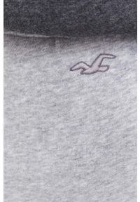 Hollister Co. spodnie dresowe kolor szary melanżowe. Kolor: szary. Materiał: dresówka. Wzór: melanż #2