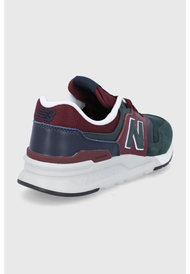 New Balance Buty CM997HWA kolor zielony. Zapięcie: sznurówki. Kolor: zielony. Materiał: guma