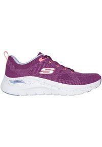 skechers - Adidasy Skechers Arch Fit 2.0-fast Pa, Kobiety. Kolor: fioletowy. Materiał: materiał. Sport: fitness