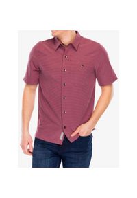ROYAL ROBBINS - Koszula turystyczna męska Royal Robbins Mojave Pucker Dry SS. Kolor: czerwony