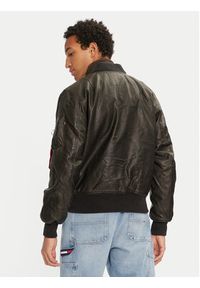 Alpha Industries Kurtka z imitacji skóry 123106 Czarny Regular Fit. Kolor: czarny. Materiał: syntetyk #8