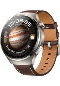 HUAWEI - Smartwatch Huawei Watch 4 Pro Classic Brązowy (Medes-L19L). Rodzaj zegarka: smartwatch. Kolor: brązowy