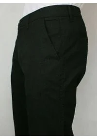 Rigon - Męskie Spodnie Bawełniane, Chinosy, Zwężane, Czarne. Kolor: czarny. Materiał: bawełna, lycra #3