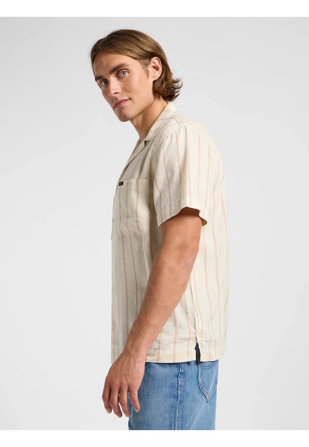 Lee - MESKA KOSZULA LEE 2 PKT CAMP SHIRT SOY BEAN 112363920