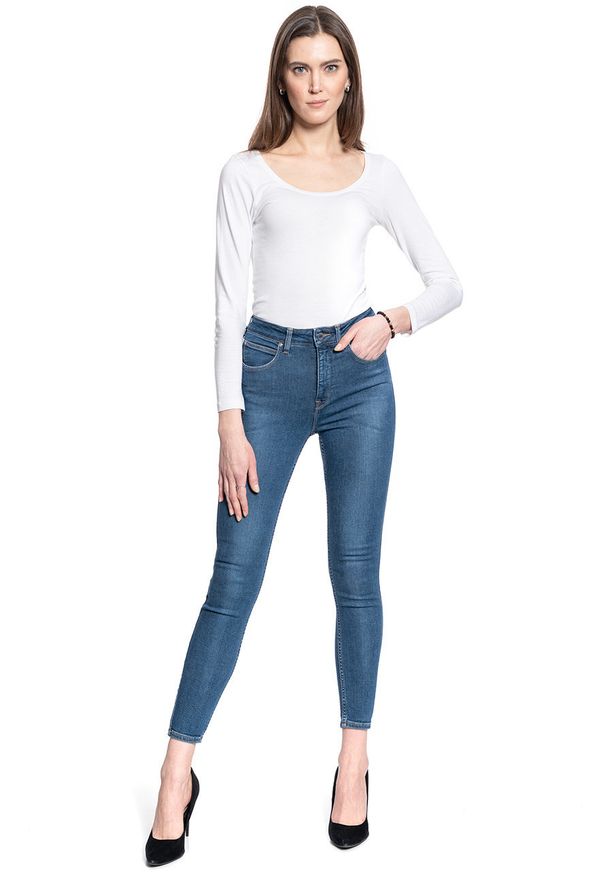 Lee - DAMSKIE SPODNIE JEANSOWE LEE SCARLETT ULTRA HIGH JACKSON WORN L30LMXAX 112106499