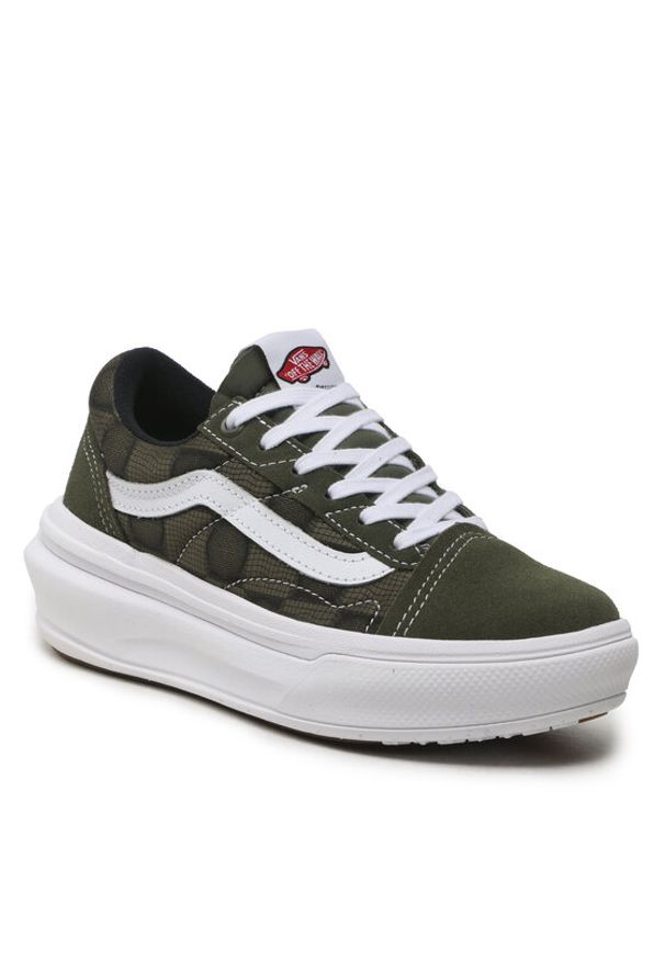 Vans Tenisówki Old Skool Over VN0A7Q5EN3U1 Zielony. Kolor: zielony. Materiał: skóra, zamsz