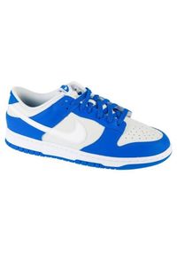 Nike - Trampki Męskie Skóra Niskie Dunk. Kolor: niebieski, biały, wielokolorowy. Materiał: skóra. Sezon: zima