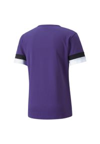 Koszulka piłkarska dla dzieci Puma teamRISE Jersey Jr. Kolor: fioletowy. Materiał: poliester. Sport: piłka nożna #2