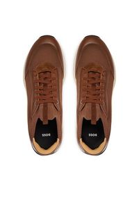 BOSS Sneakersy Ttnm Evo 50552911 Brązowy. Kolor: brązowy. Materiał: materiał #3