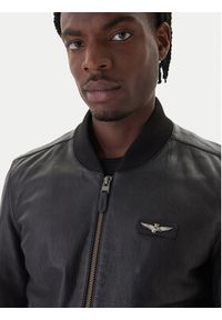 Aeronautica Militare Kurtka skórzana 252PN0958UPL00305 Czarny Regular Fit. Kolor: czarny. Materiał: skóra #2