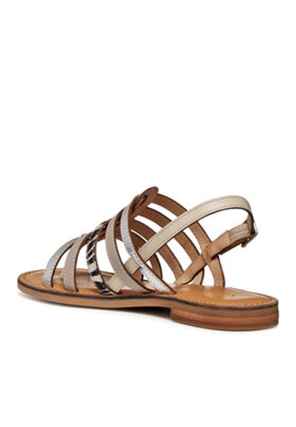 Geox Sandały D Maddalusiac D65YMB 0N6QS C5Y1S Kolorowy. Materiał: skóra. Wzór: kolorowy