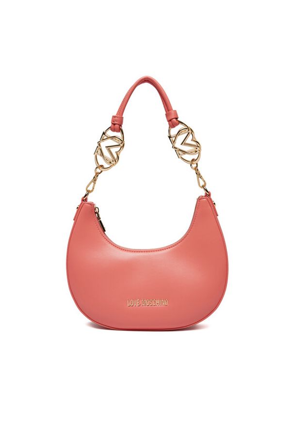 Love Moschino - LOVE MOSCHINO Torebka JC4048PP1MLF0464 Koralowy. Kolor: pomarańczowy. Materiał: skórzane