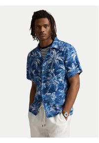 Polo Ralph Lauren Koszula 710965897001 Niebieski Classic Fit. Typ kołnierza: polo. Kolor: niebieski. Materiał: len