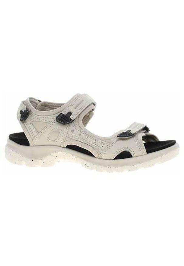 ecco - Buty do chodzenia damskie Ecco 82218302163. Zapięcie: rzepy. Kolor: beżowy. Materiał: materiał. Sezon: lato. Sport: turystyka piesza